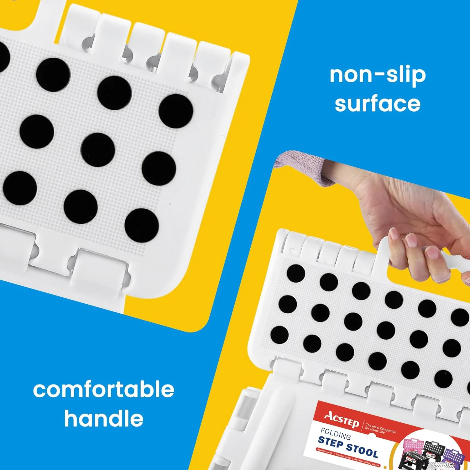 9 Inch Non Slip Foldable Step Stool
