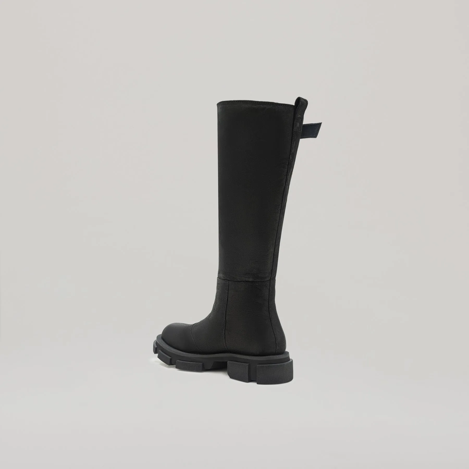 both-GAO PIERCED KNEE BOOT-BLACK