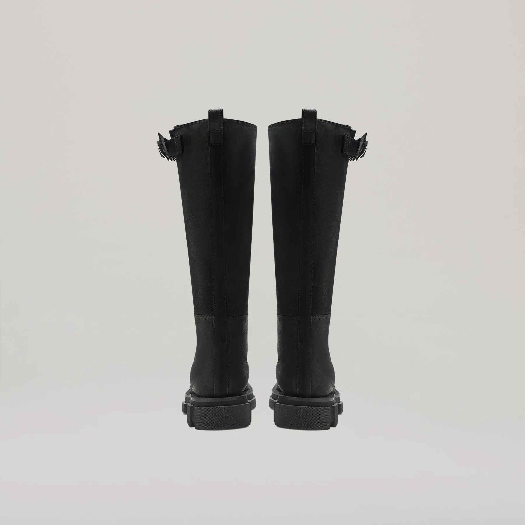 both-GAO PIERCED KNEE BOOT-BLACK