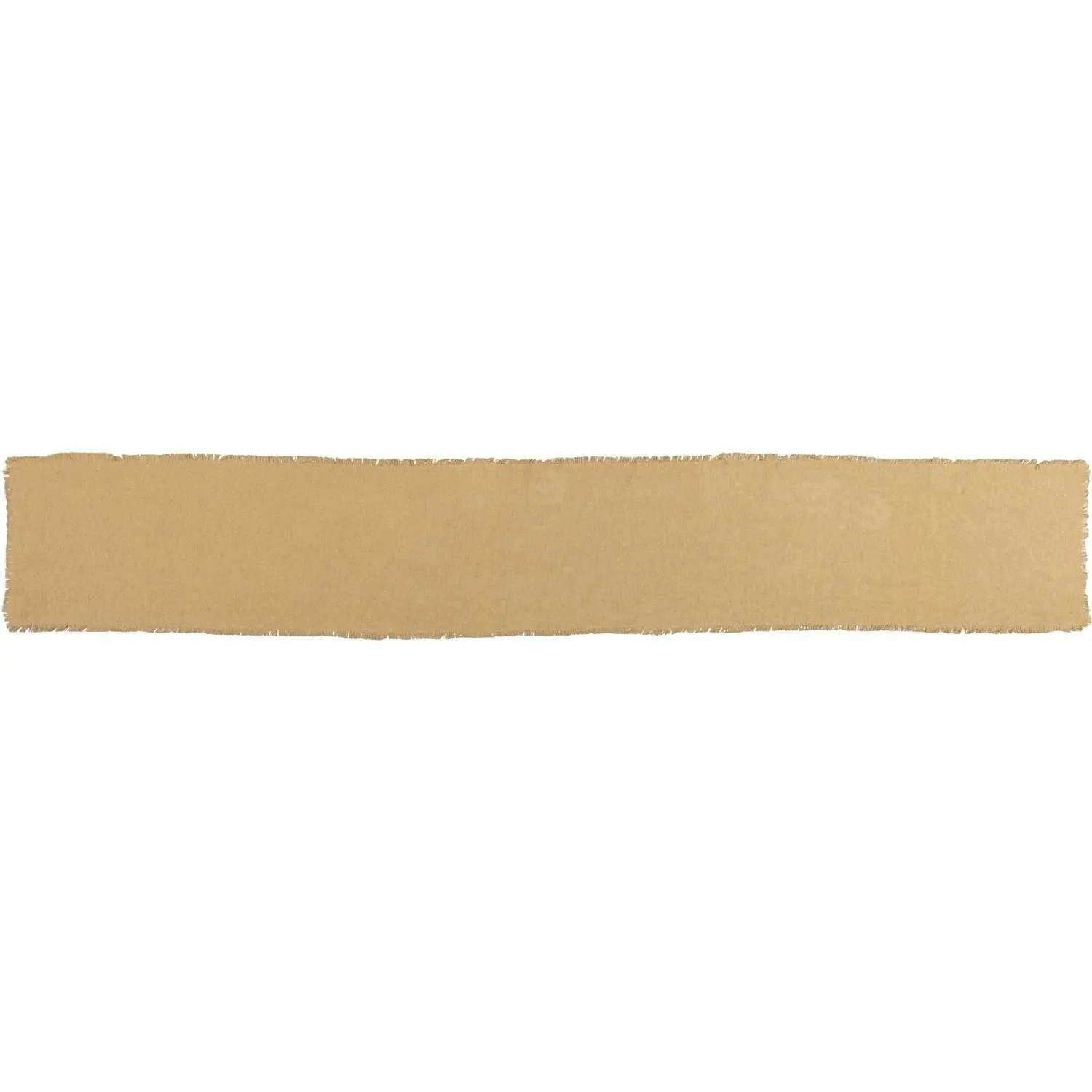 Burlap Natural Runner Fringed 13x90 VHC Brands