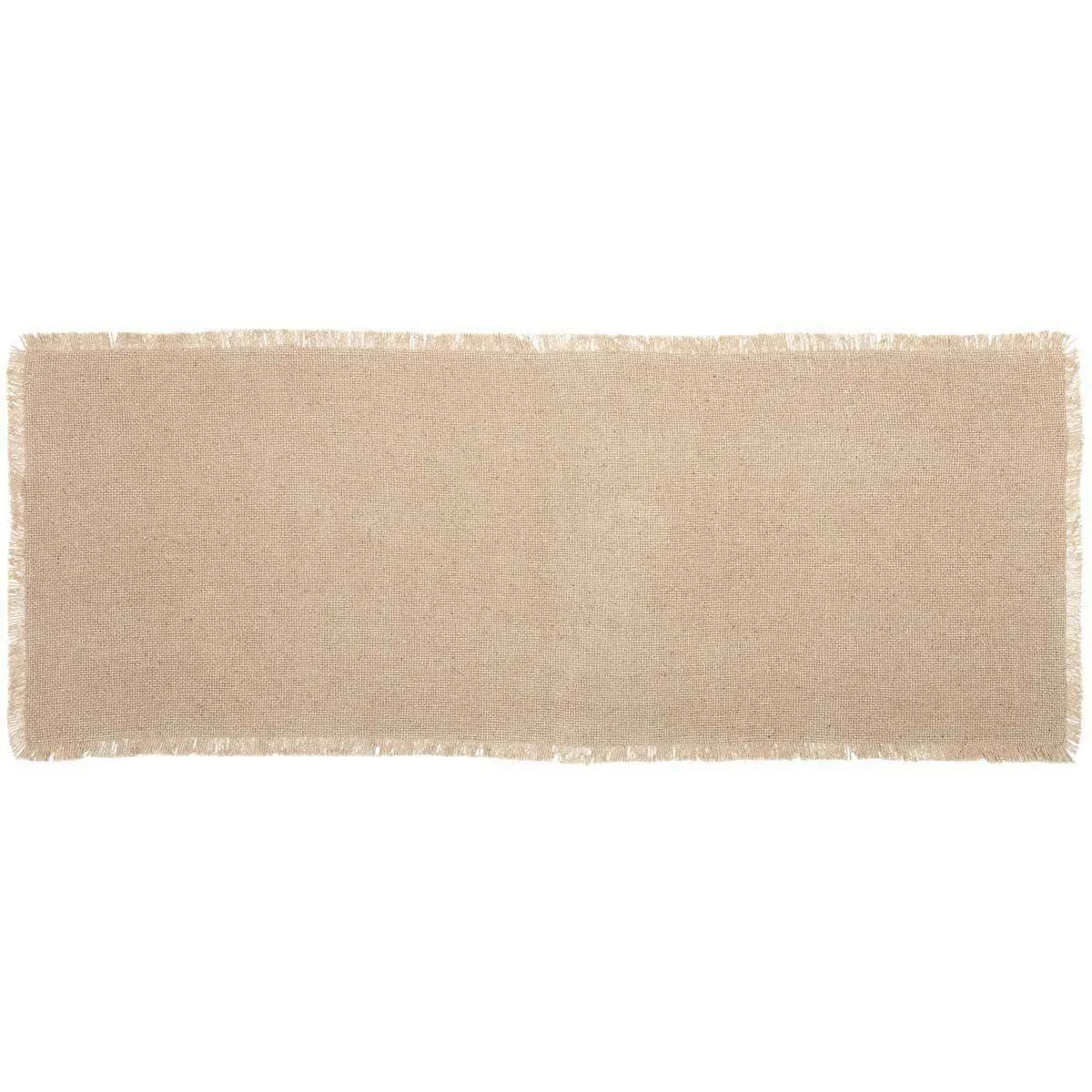 Burlap Vintage Runner Fringed 13x36 VHC Brands