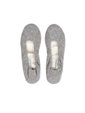 Cashmere Slippers in Grey