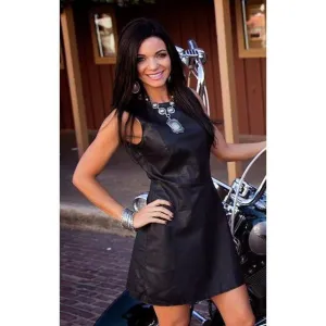 Cowgirl Justice Madison Faux Leather Scuba Dress