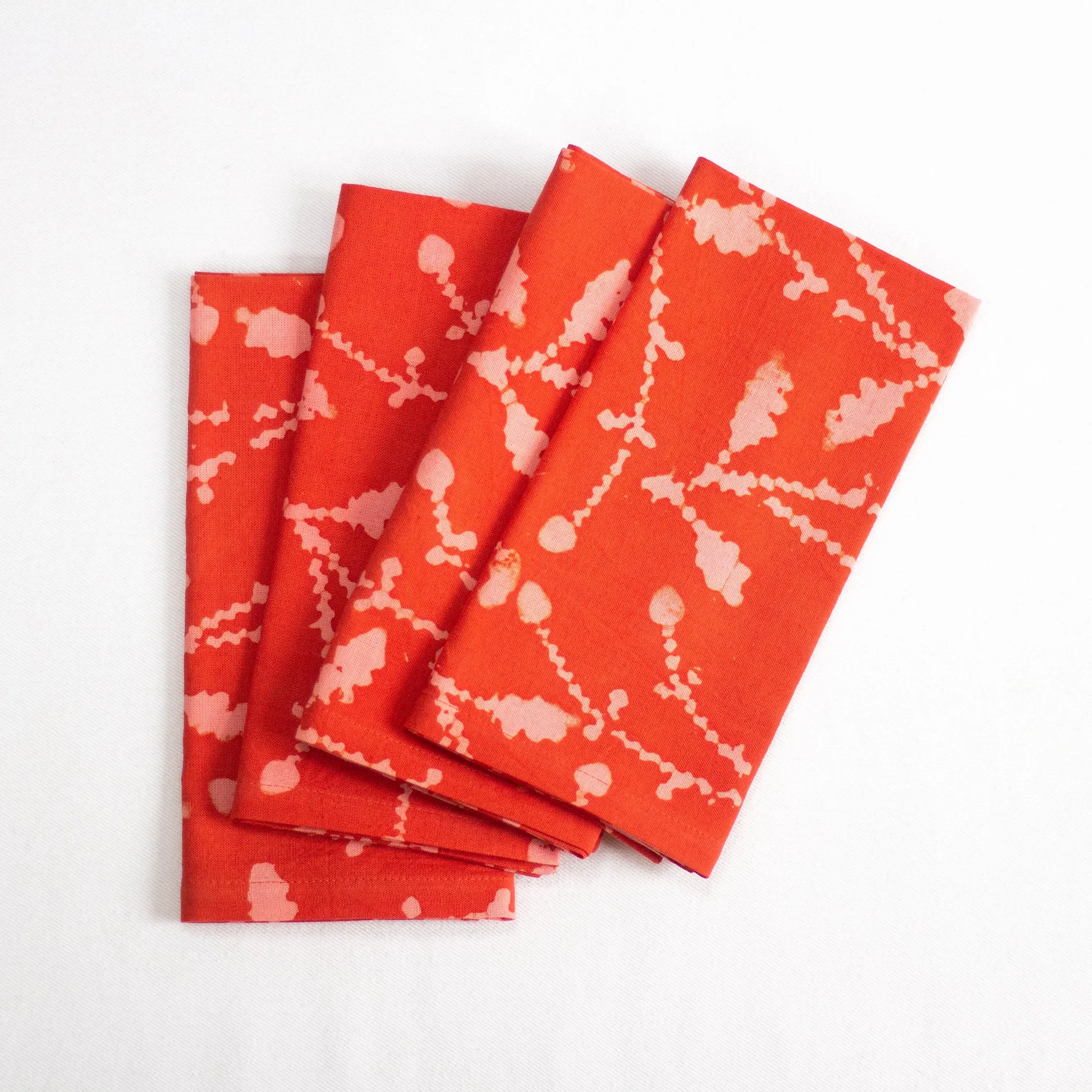 Hand Painted Placemats, Napkins, and Table Runners - Zinnie/Encoded