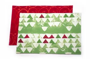 Hand Painted Placemats, Table Runners or Napkin Sets - Santas Secret Path