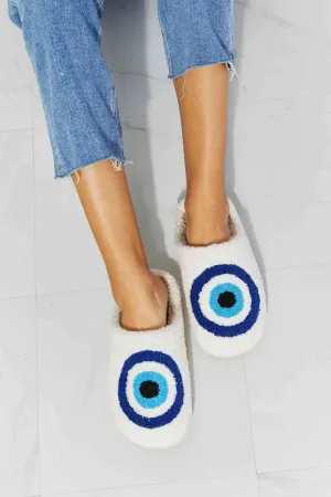 Hot Girl Evil Eye Plush Slipper