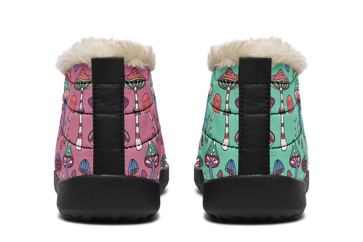 Mismatched Mushrooms Winter Shoes