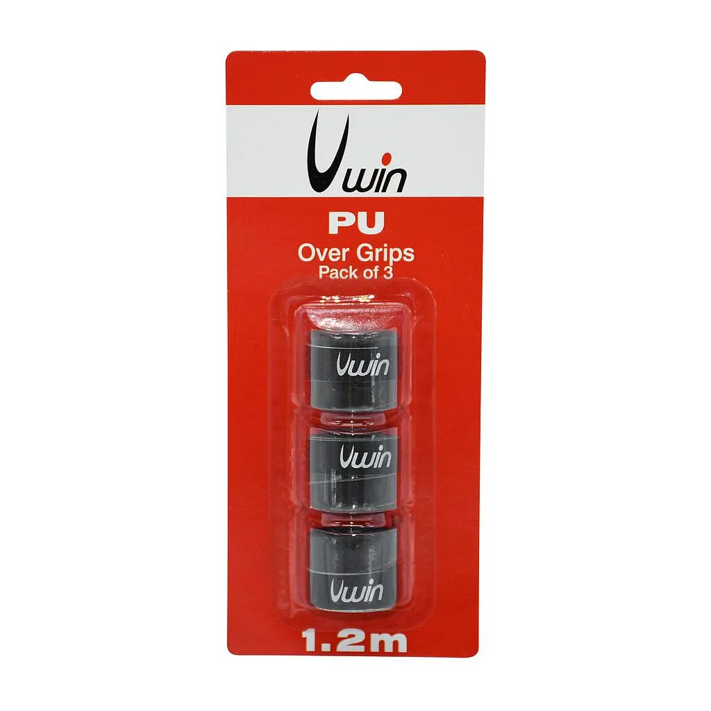 Pack of three Uwin pu overgrip