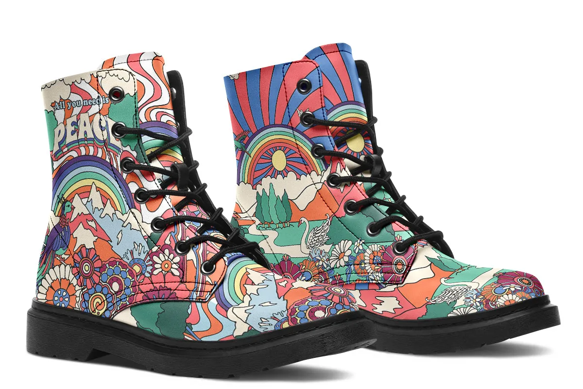Peace And Love Boots