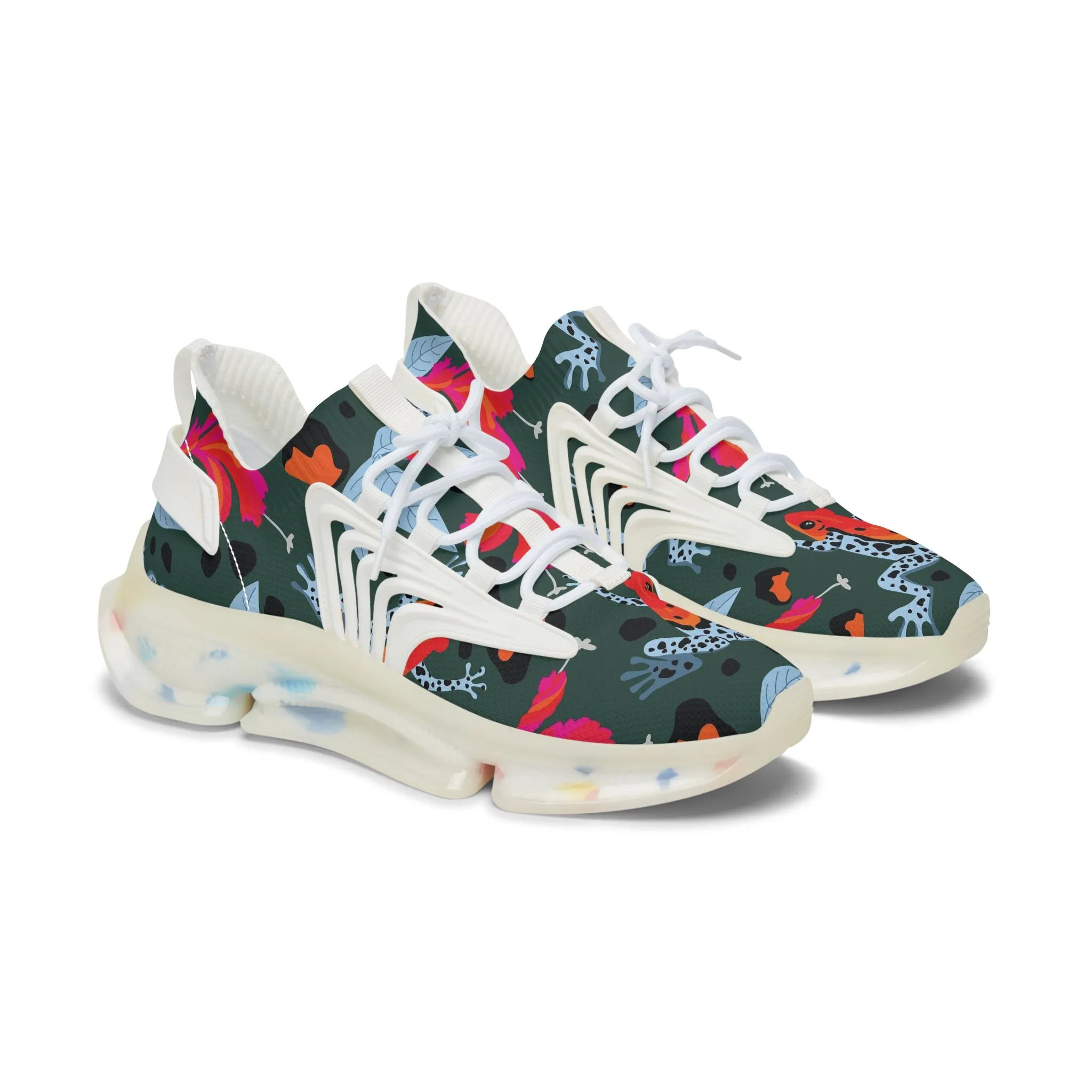 Poison Dart Frog Women's Mesh Sneakers