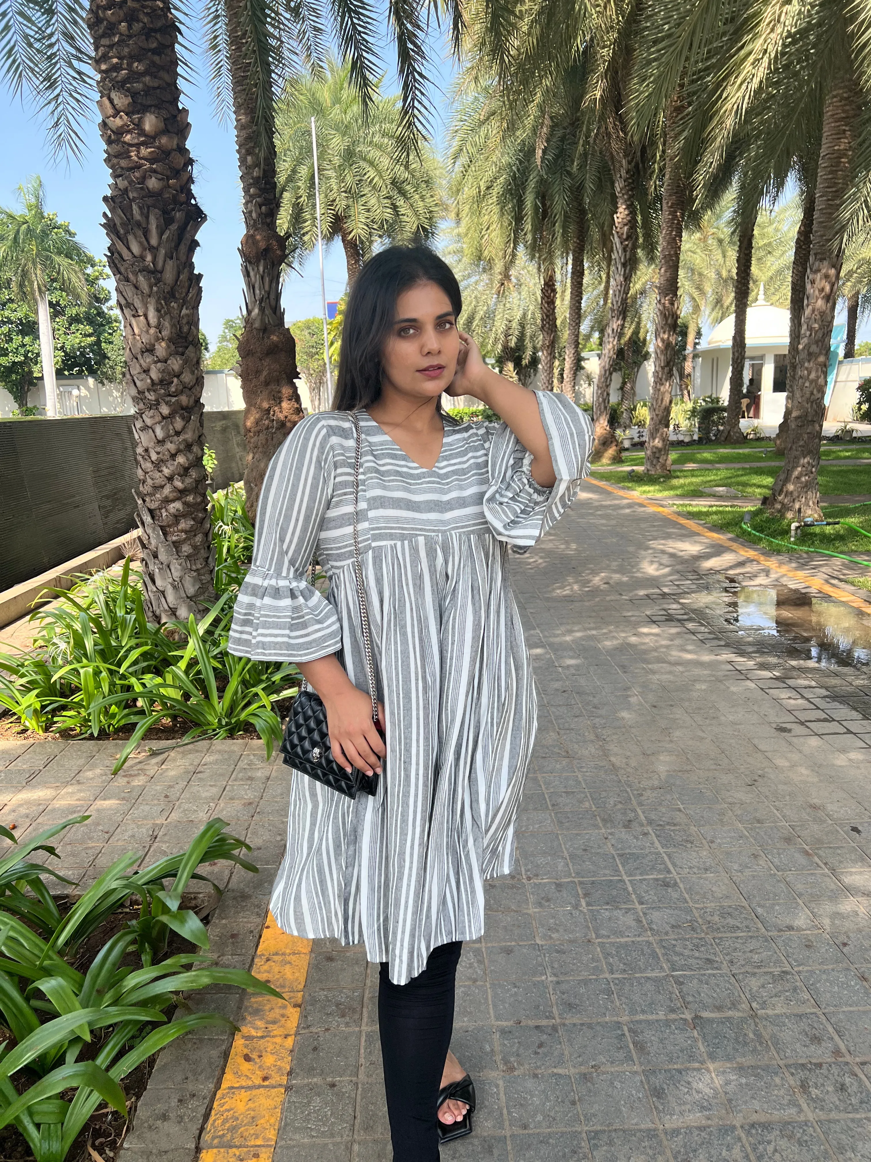 Silver Lining Nursing Dress - Baby Pink