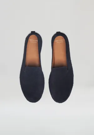 Slippers - Bleu Suede