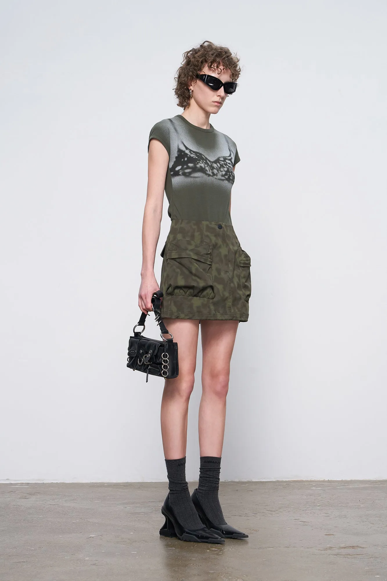 Vintage camouflage skirt