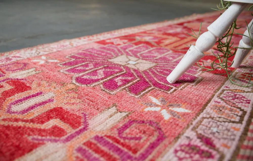 Vintage Kurdish Herki Runner 2.11ftx14.11ft