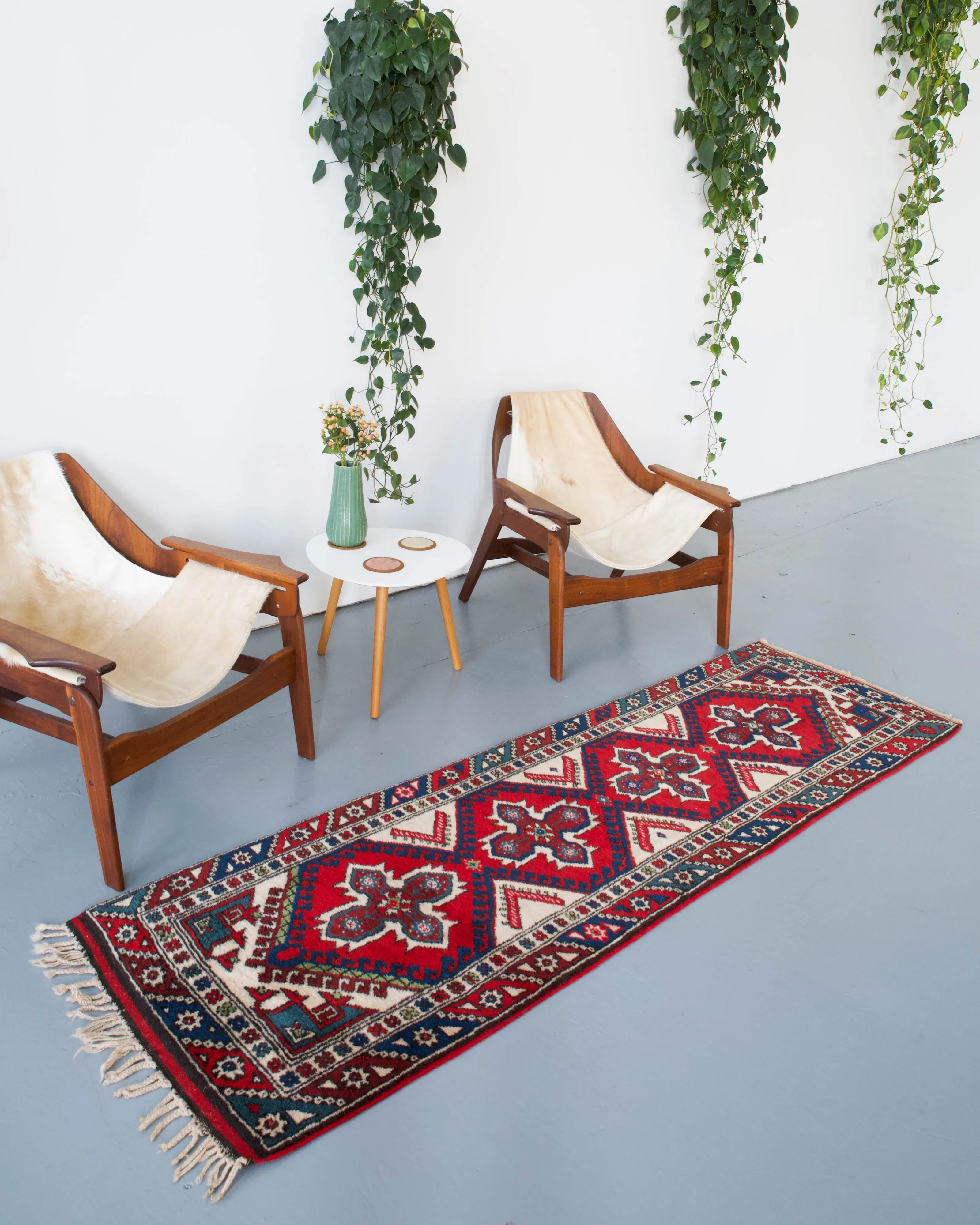 Vintage Turkish Dosemealti Runner Rug 2'4"x8'