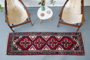 Vintage Turkish Dosemealti Runner Rug 2'4"x8'