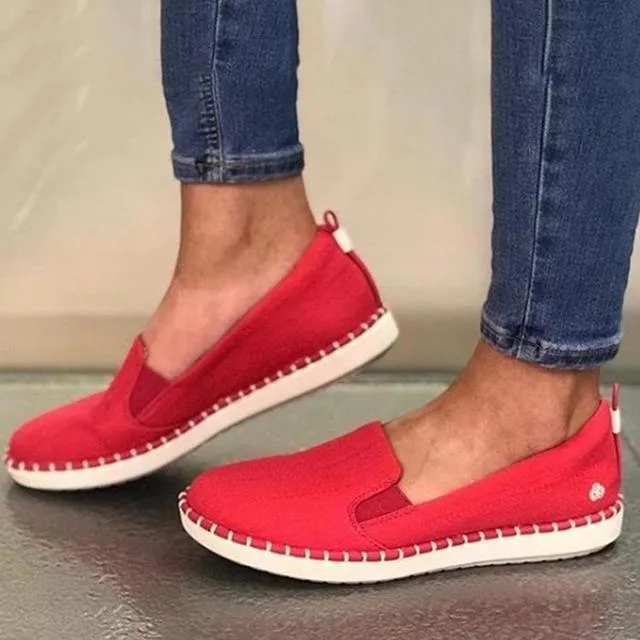 Women Flats Lazy Loafers Breathable Female Espadrilles Sneakers